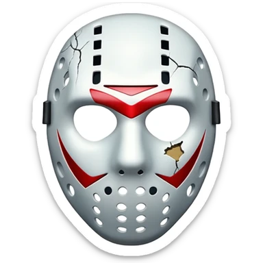jason mask  sticker