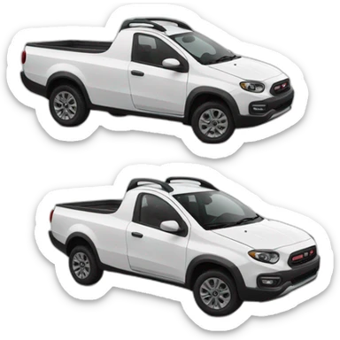 white-fiat-strada-fast sticker