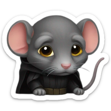 A sith lord rat sticker