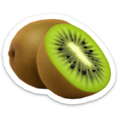 3d kiwi fruit sticker