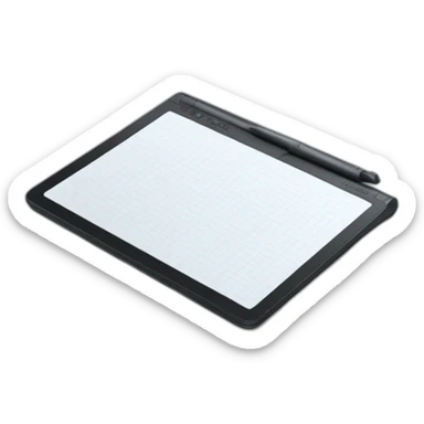 Graphic tablet wacom sticker