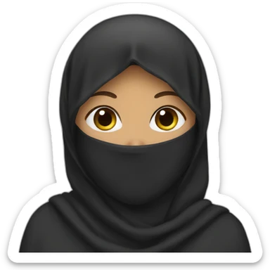 Niqab sticker