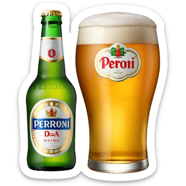 Birra Peroni piccola da 33 cl
 sticker