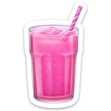 Pink Gatorade with glitter  sticker