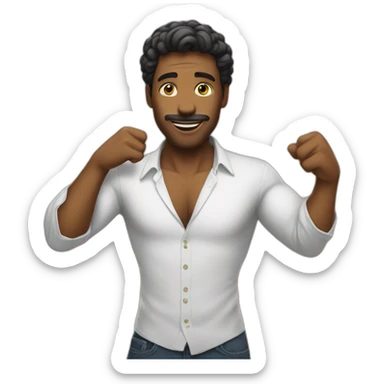 Homem no bailão sticker