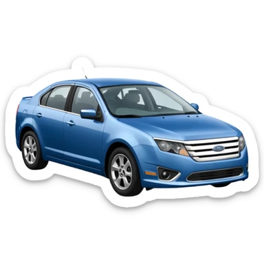 a blue 2010 Ford fusion sticker
