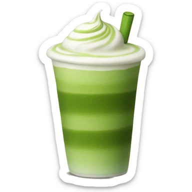 Matcha latte sticker