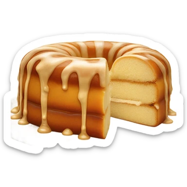 Honey bun cake sticker