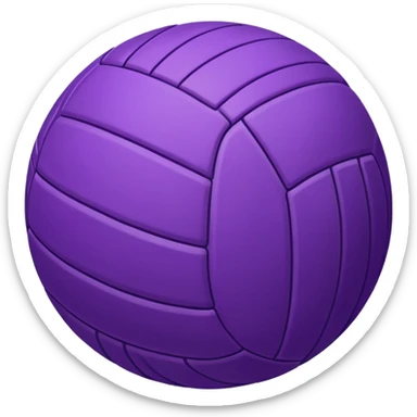 Purple Volleyball sticker