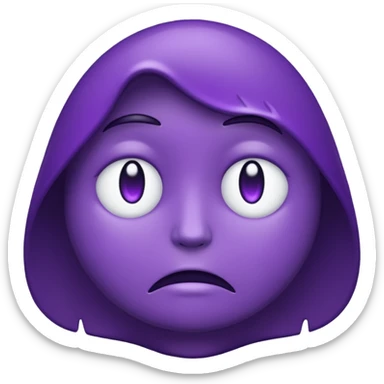 grief emoji thats dark purple
 sticker