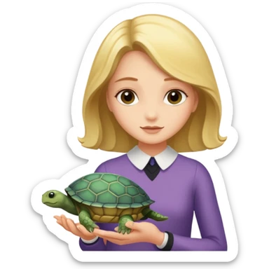 There is a turtle part inside the clam. Madeleine sticker