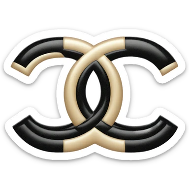 chanel logo sticker
