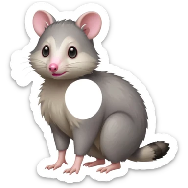 Virginia opossum sticker