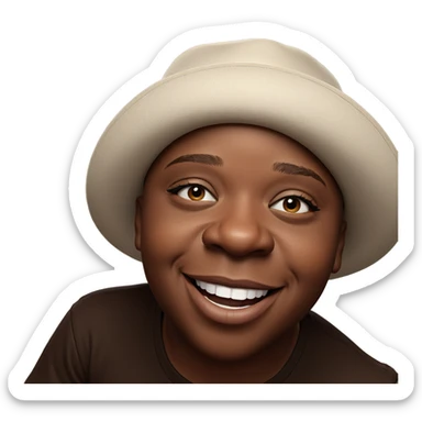 happy boy in a hat sticker