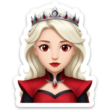 A Targaryen Princess, wearing a black and red only. Fire and Blood. sticker