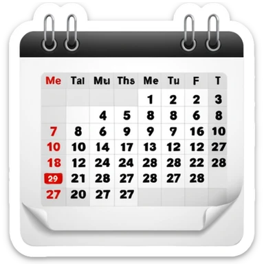 calendari sticker