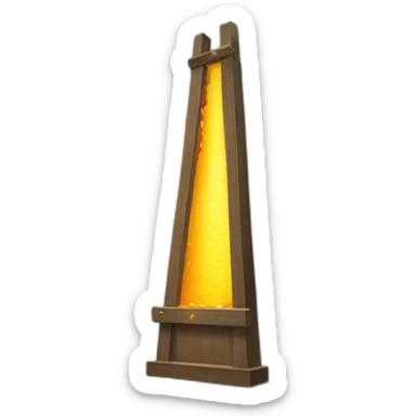 The Sun in a guillotine sticker