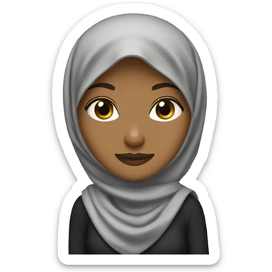 Hijabi missing a leg sticker