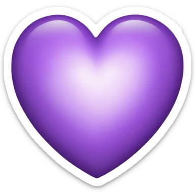 ligh purple heart sticker