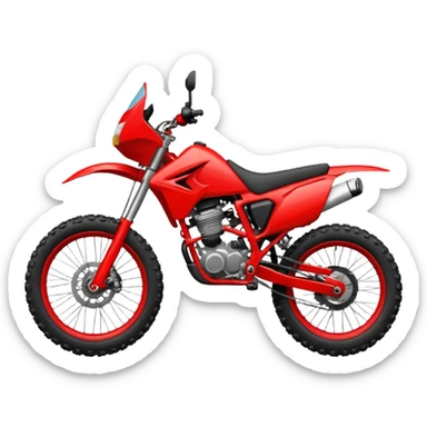 red enduro bike sticker