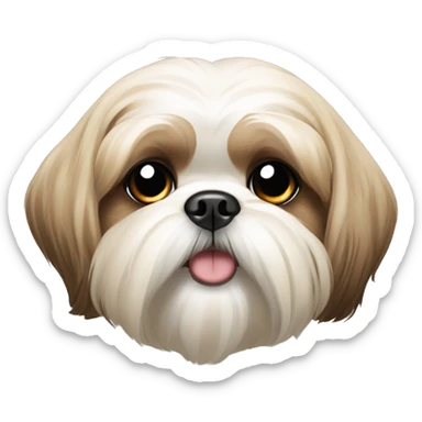 Dog Shih tzu beige sticker
