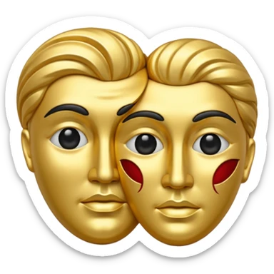 drama symbol sticker