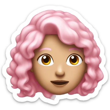 present light pink sticker