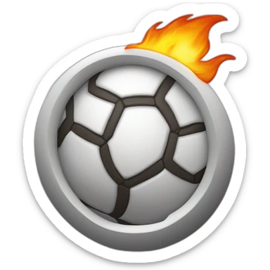 Escudo Real Madrid fuego sticker