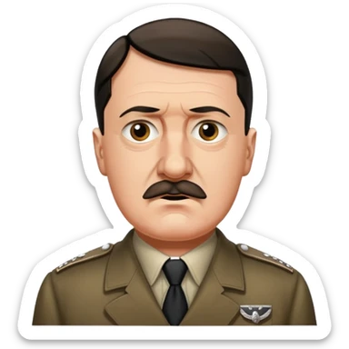 Je veux un emoji représentant adolf Hitler  sticker