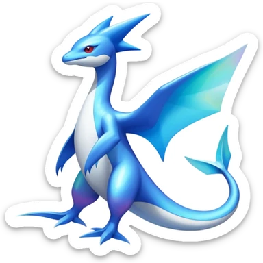 Shiny Latias-Salamence-Latios-Fakémon-hybrid-creature (full body)  sticker
