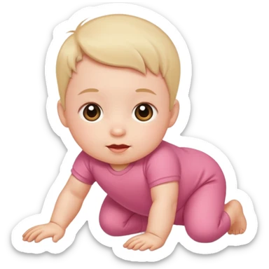 
bebe gatiando sticker