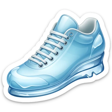 shoe made of ice sticker