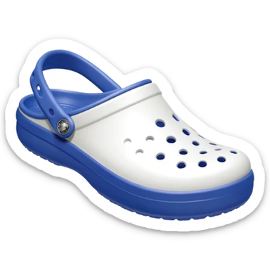 I need emojis of classic original Crocs shoe in pure White sticker