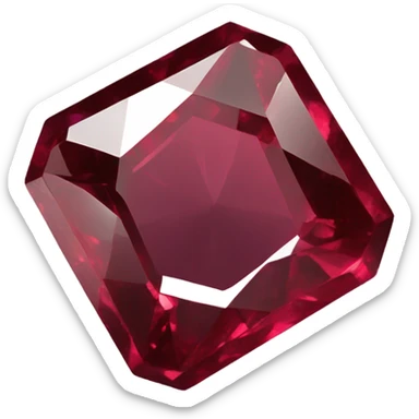 ruby gem stone sticker