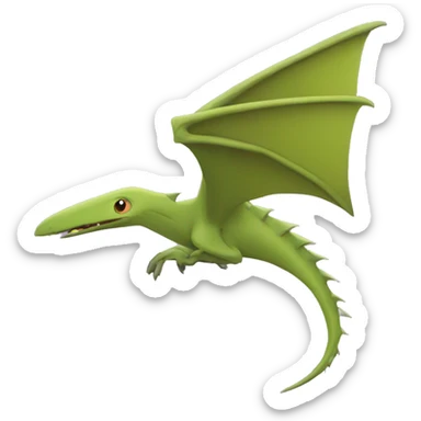 pterodactyl with spikes? sticker