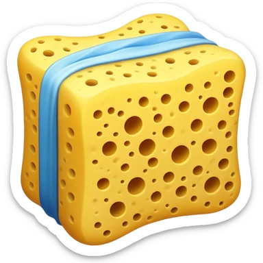 washing sponge sticker