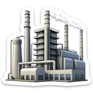 gas power plant sticker