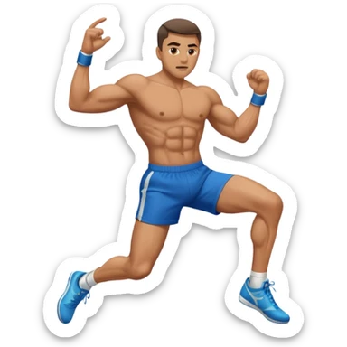 fighter kicking sticker
