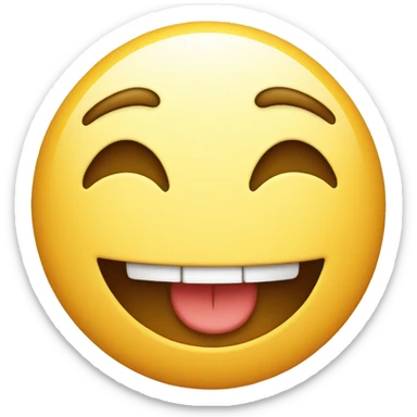 a happy smiley who won sticker