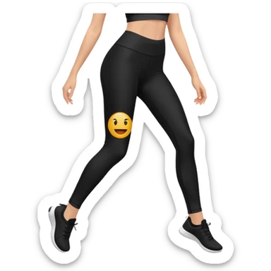 legging noir sticker