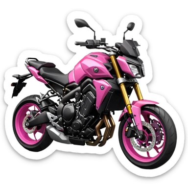 Yamaha mt09 rosada  sticker