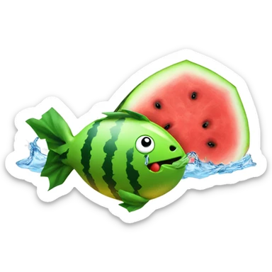 kool aid watermelon and chicken on a fishing  sticker