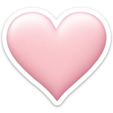 pastel pink heart sticker