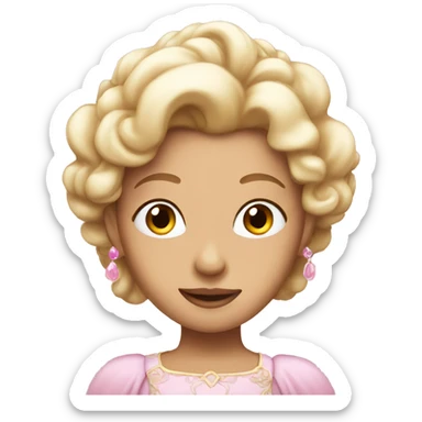 Light pink princess sticker