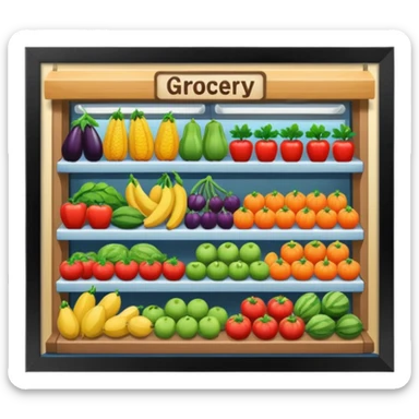 food shoping sticker