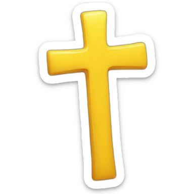 Yellow cross like this one ❌ sticker