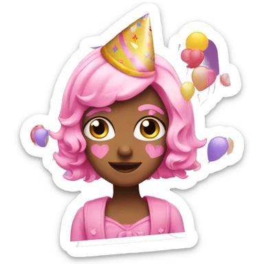 birthday of a girl emoj sticker