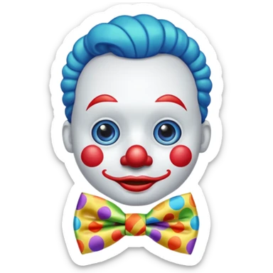 clown bowtie sticker