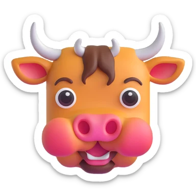 Russian bull emoji sticker