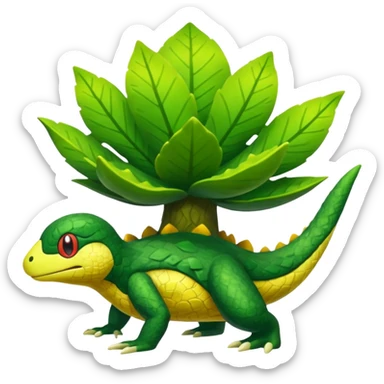Treecko-Ludicolo-Lotad-Fusion sticker
